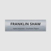Brushed Charcoal Company Professionele ID  Naamplaatje (Voorkant)