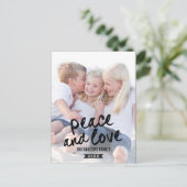 Brushed Charm Holiday Photo Card Briefkaart (Staand voorkant)