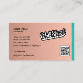 Brushed Copper Business Card Background Visitekaartje (Voorkant)