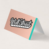 Brushed Copper Business Card Background Visitekaartje (Achterkant)