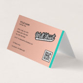 Brushed Copper Business Card Background Visitekaartje (Voorkant)