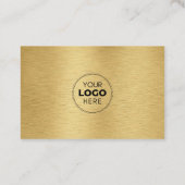 Brushed Gold Metal Effect QR-code Verbind met ons Visitekaartje (Achterkant)