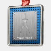 Brushed Metal-look Architect Metalen Ornament (Links)