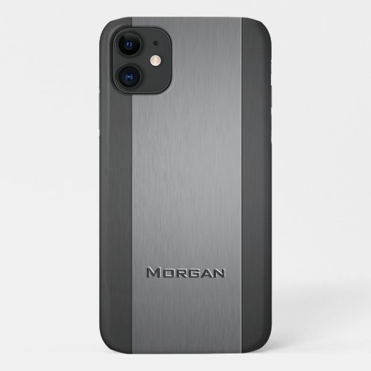 Brushed Metal Two Shades - Naam Case-Mate iPhone Case (Achterkant)