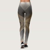 Brushed Metallic Geometric Diamond Pattern Leggings (Achterkant)