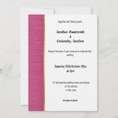  BRUSHED PINK GOLD TRIM INVITATIE KAART (Voorkant)