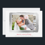 BRUSHED SILVER LIJST moderne foto eenvoudig minima Feestdagenkaart<br><div class="desc">*** HET FAUX SILVER EFFECT IS EEN DIGITAAL AFBEELDING *** door kat massard >>> kat@simplysweetPAPERIE.com << Verstuur en extra speciale boodschap met stijl en pizzazz dit jaar... Gepersonaliseerd met uw details & foto's mijn moderne vakantieproducten zijn zeker om zich te onderscheiden van de stortvloed van groeten die uw vrienden en...</div>
