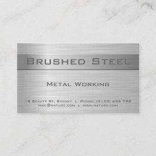 Brushed Steel Business Card Visitekaartje