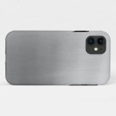Brushed steel Case-Mate iPhone case (Achterkant (horizontaal))