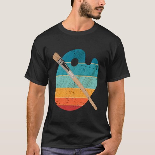 Brushes Paint Sketching Drawing Painting T-shirt (Voorkant)