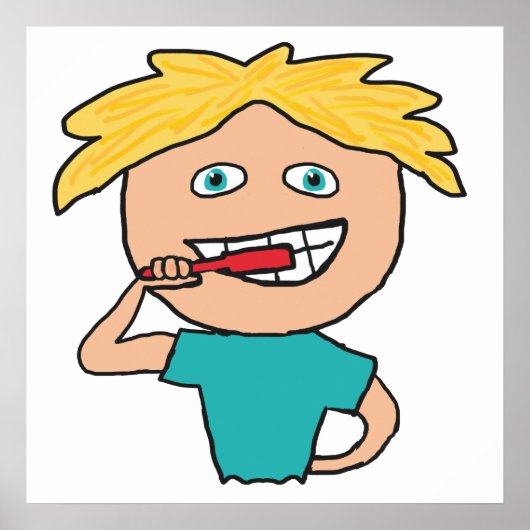 Brushing Teeth Poster (Voorkant)