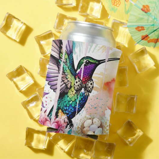 Brushstroke Bird Art Blikjeskoeler (Insitu Zomer)