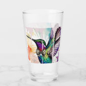 Brushstroke Bird Art Glas (Achterkant)