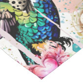 Brushstroke Bird Art Korte Tafelloper (Hoek)