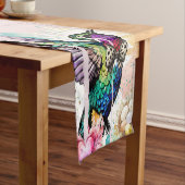 Brushstroke Bird Art Korte Tafelloper (Voorbeeld)