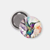 Brushstroke Bird Art Magneet (Voorkant / Achterkant)