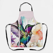 Brushstroke Bird Art Schort (Voorkant)