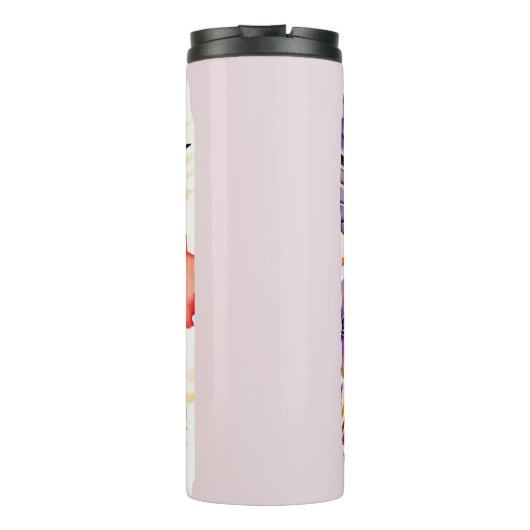 Brushstroke Bird Art Thermosbeker (Achterkant)