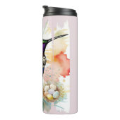 Brushstroke Bird Art Thermosbeker (Geroteerd rechts)