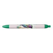Brushstroke Bird Art Zwarte Inkt Pen (Voorkant)