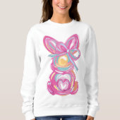Brushstroke Bunny cadeau voor haar Trui (Voorkant)