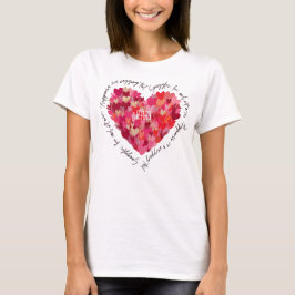 Brushstroke Heart beroemd gemaakt door Snuggles, L T-shirt