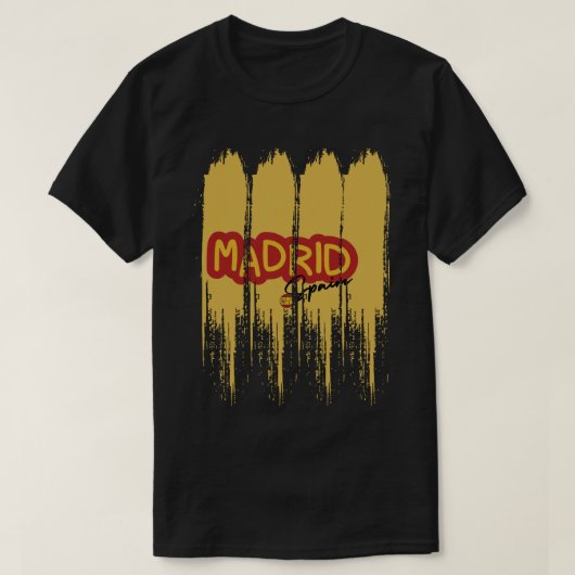 Brushstroke Liquid Design Madrid T-shirt (Design voorkant)