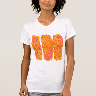 Brushstroke summer|Floral ontwerper shirt|Brush T-shirt