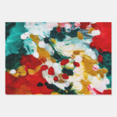 Brushstrokes feestelijke Abstracte kerstachtergron Inpakpapier Vel (Voorkant)