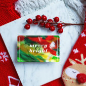 Brushstrokes feestelijke Abstracte kerstachtergron Kaart