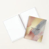 Brushstrokes pastel kleuren modern design notitieboek (Binnen)