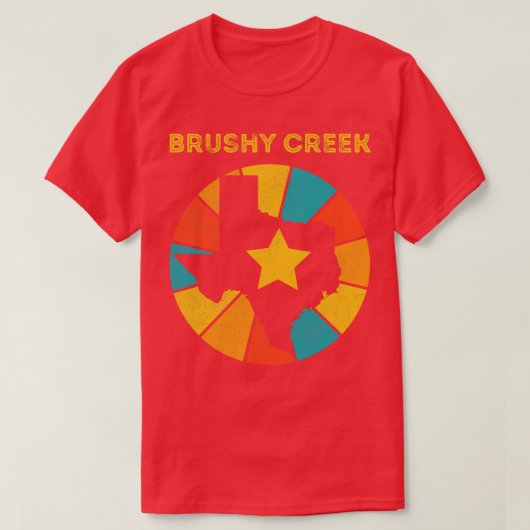 Brushy Creek Texas  Verdrietig Souvenir 1 T-shirt (Design voorkant)