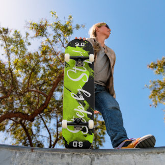 Brushy Green Black Persoonlijk Skateboard