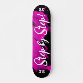 Brushy Pink Black Persoonlijk Skateboard