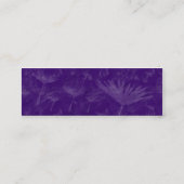 Brushy Rock Dandylion Clock - Paars Mini Visitekaartje (Achterkant)