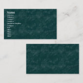 Brushy Rock - Dark Turquoise Visitekaartje (Voorkant / Achterkant)