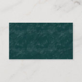 Brushy Rock - Dark Turquoise Visitekaartje (Achterkant)