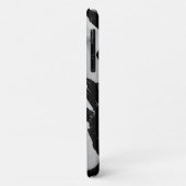 Brushy Zwart & Grijs iPhone 11 Hoesje |  (Achterkant/links)