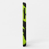 Brushy Zwart & Groen iPhone 11 Hoesje | (Achterkant/links)