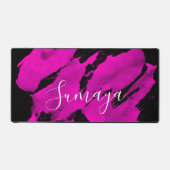 Brushy Zwart & Roze Bureaumat (Voorkant)