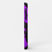 Brushy Zwart Violet iPhone 11 Hoesje |  (Achterkant/links)