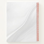 Brushy zwart & wit spiraal schetsboek notitieboek (Achterkant)