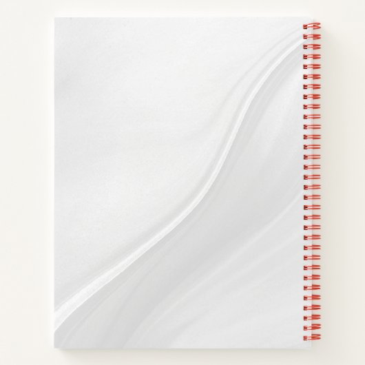 Brushy zwart & wit spiraal schetsboek notitieboek (Achterkant)