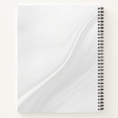 Brushy zwart & wit spiraal schetsboek notitieboek (Achterkant)