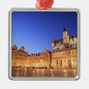 Brussel, België 2 Metalen Ornament