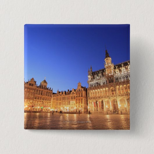 Brussel, België 2 Vierkante Button 5,1 Cm (Voorkant)
