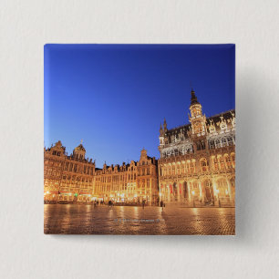 Brussel, België 2 Vierkante Button 5,1 Cm