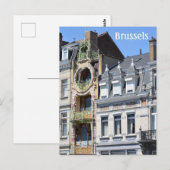 Brussel België art nouveau foto Briefkaart (Voorkant / Achterkant)