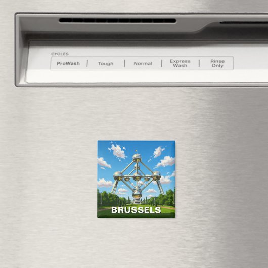 Brussel België Atomium Reizen Magneet (Insitu (Vaatwasser))