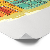 Brussel, België beroemde stad Poster (Hoek)